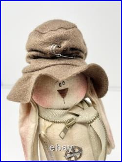 Lot Of 3 Honey & Me Primitive Bunny Rabbits Country Cottage Decor Plush Estate