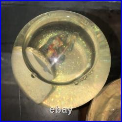 Lot Of 4 LEFTON Musical Camelot Chariots Fire Snow Globes RARE Wizards Dragon