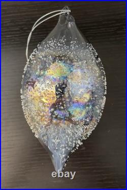 Lot Of 6 Holiday Lane Snow Daze Sugar Sparkle Drop Ornaments