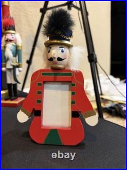 Lot Wood Nutcracker Christmas Decor Set Large Medium Small Holiday Display