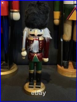 Lot Wood Nutcracker Christmas Decor Set Large Medium Small Holiday Display