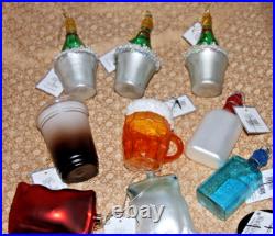 Lot of 15 Nordstrom Silver Tree Assorted Christmas Ornaments