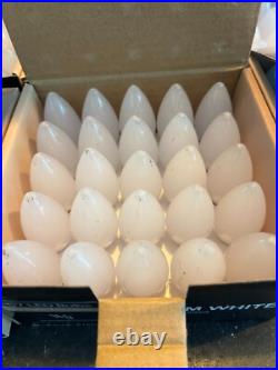 Lot of 200 C7 Warm White OptiCore LED Christmas Light Bulbs