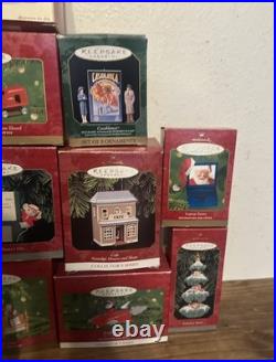 Lot of 38 Hallmark Keepsake Assorted CHRISTMAS ORNAMENTS in Boxes