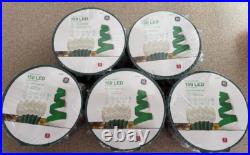 Lot of 5 spools GE Energy Smart 150 Ct 49.6 ft Warm White C6 LED String Lights Lot of 5 spools GE Energy Smart 150 Ct 49.6 ft Warm White C6 LED String Lights