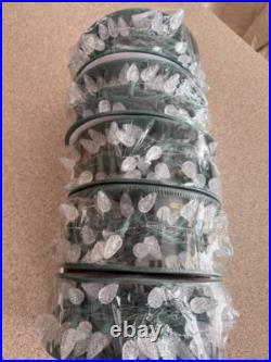 Lot of 5 spools GE Energy Smart 150 Ct 49.6 ft Warm White C6 LED String Lights Lot of 5 spools GE Energy Smart 150 Ct 49.6 ft Warm White C6 LED String Lights