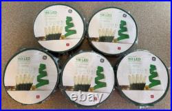 Lot of 5 spools GE Energy Smart 150 LED Miniature Lights Warm White 48.8 Ft