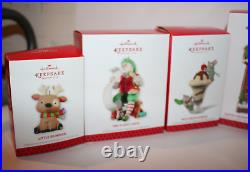 Lot of 8 Hallmark Ornament Club Keepsake Christmas Tree Hanging 2013-2017