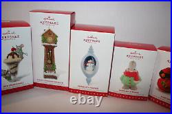 Lot of 8 Hallmark Ornament Club Keepsake Christmas Tree Hanging 2013-2017