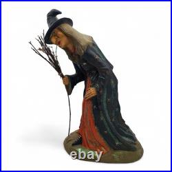 Ltd Ed 7/600 Marolin Papier Mache Halloween Witch 13.5 Figurine Radko Germany