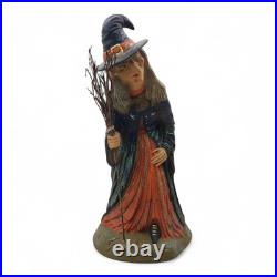 Ltd Ed 7/600 Marolin Papier Mache Halloween Witch 13.5 Figurine Radko Germany