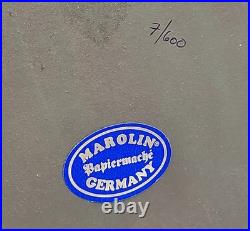 Ltd Ed 7/600 Marolin Papier Mache Halloween Witch 13.5 Figurine Radko Germany