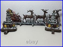 Lulu Decor Cast Iron Christmas Stocking Holders Heavy Retro Christmas Decor