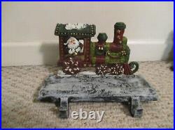 Lulu Decor Train Stocking Holder 6 pc Set Cast Iron 2017 HEAVY