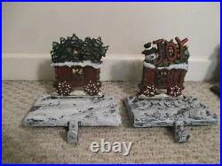 Lulu Decor Train Stocking Holder 6 pc Set Cast Iron 2017 HEAVY