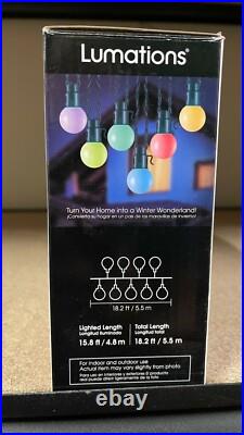 Lumations Holiday Symphony 15.8 ft 20 Ct G35 Multicolor LED Music Light Show