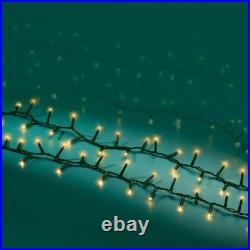 Lumineo 2000 Soft Gold LED Compact Lights, Green Wire 147.5 ft