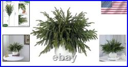Luxury 18 Real Touch Norfolk Pine Branches 32 Pcs Artificial Greenery, Wea