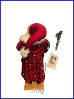 Lynn Haney Garnet Celebration Handcrafted Santa Vintage 22