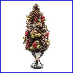 MACKENZIE-CHILDS Courtly Classic Pinecone Tree 19 Tall NWT