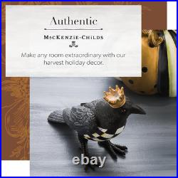 MACKENZIE-CHILDS Crowned Crow, Halloween Crow Decor, Indoor Halloween Decoration