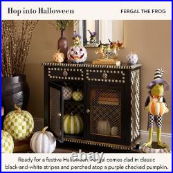 MACKENZIE-CHILDS Halloween Illuminated Fergal Jack-O'-Lantern