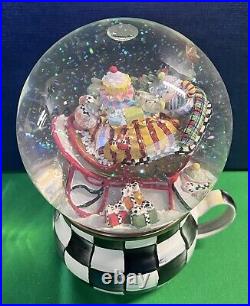 MACKENZIE-CHILDS MY CUP OF TEA Snow Globe, Retired