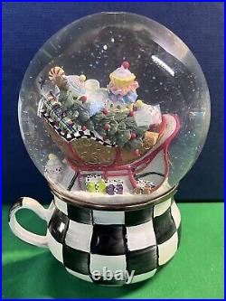 MACKENZIE-CHILDS MY CUP OF TEA Snow Globe, Retired