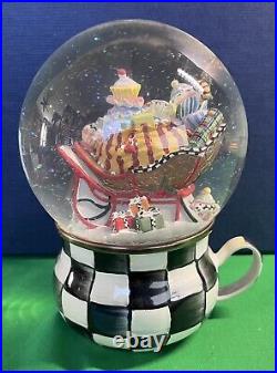 MACKENZIE-CHILDS MY CUP OF TEA Snow Globe, Retired