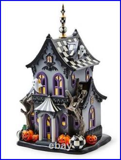 MACKENZIE CHILDS RARE Halloween Illuminated Music Haunted House BNIB MACKENZIE CHILDS RARE Halloween Illuminated Music Haunted House BNIB