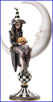 MACKENZIE-CHILDS Resin Witch & Moon Figure, Spellbound