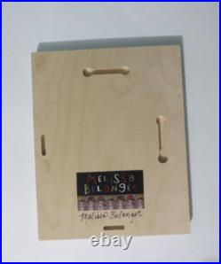 MELISSA BELANGER New 8 x 10 CHRISTMAS PRINT on Wood Mount COOKIE BREAK