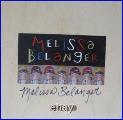 MELISSA BELANGER New 8 x 10 CHRISTMAS PRINT on Wood Mount COOKIE BREAK