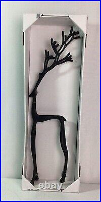 MERRY MOMENTS Antique Bronze Finish Large 28 SCULPTED REINDEER Decoration-NIB
