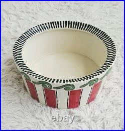 M Bagwell Simply Christmas Pottery 8Diameter Ceramic Casserole Candy Dish Bowl