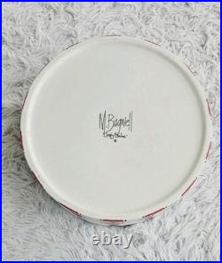 M Bagwell Simply Christmas Pottery 8Diameter Ceramic Casserole Candy Dish Bowl