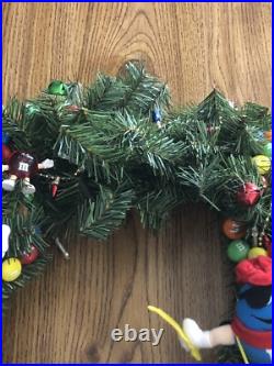 M&M's Christmas Wreath Homemade One of a Kind Req 3 AA Colorful