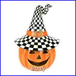 MacKENZIE CHILDS HAPPY JACK ILLUMINATED PUMPKIN BNIB