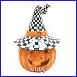 MacKENZIE CHILDS HAPPY JACK ILLUMINATED PUMPKIN BNIB