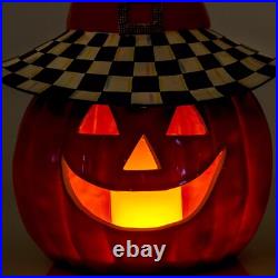 MacKENZIE CHILDS HAPPY JACK ILLUMINATED PUMPKIN BNIB