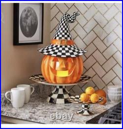 MacKENZIE CHILDS HAPPY JACK ILLUMINATED PUMPKIN BNIB