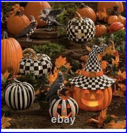 MacKENZIE CHILDS HAPPY JACK ILLUMINATED PUMPKIN BNIB