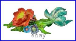 MacKenzie-Childs Blue Flower Market Aqua Wall Art New No Box