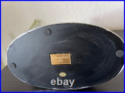 MacKenzie Childs Calico Foil Large Bunny Easter Decor Figure Courtly Stripe NEW