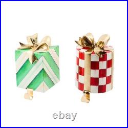 MacKenzie-Childs Check It Out Gift Stocking Holders, Set of 2 Free Shipping