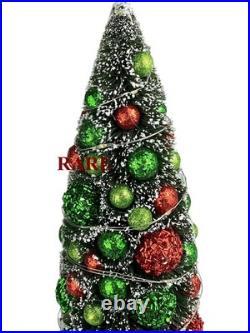 MacKenzie-Childs Check it Out Courtly Brush Bottle Illuminated Tree Medium Box
