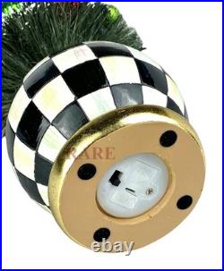 MacKenzie-Childs Check it Out Courtly Brush Bottle Illuminated Tree Medium Box