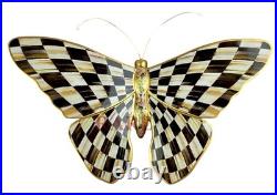 MacKenzie-Childs Courtly Check Butterfly Wall Décor New No Box