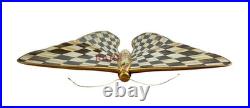 MacKenzie-Childs Courtly Check Butterfly Wall Décor New No Box