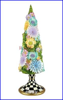 MacKenzie-Childs Courtly Check Country Stroll Table Top 24 Tall Tree New No Box